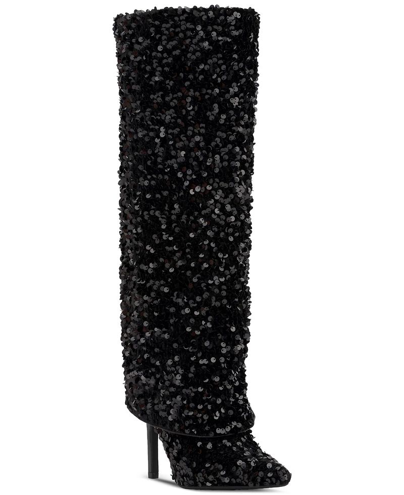 I.n.c. International Concepts Skylar Fold Over Cuffed Knee High Boots