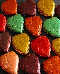 Betsy Ann Chocolates Harvest Milk Chocolate Foil Leaves, 2 Pack