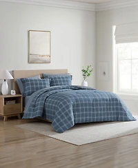 Swift Home Grid Plaid Reversible -Pc. Comforter Set