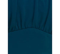 Emerald Sundae Juniors' Ruched Tiered Fit & Flare Dress