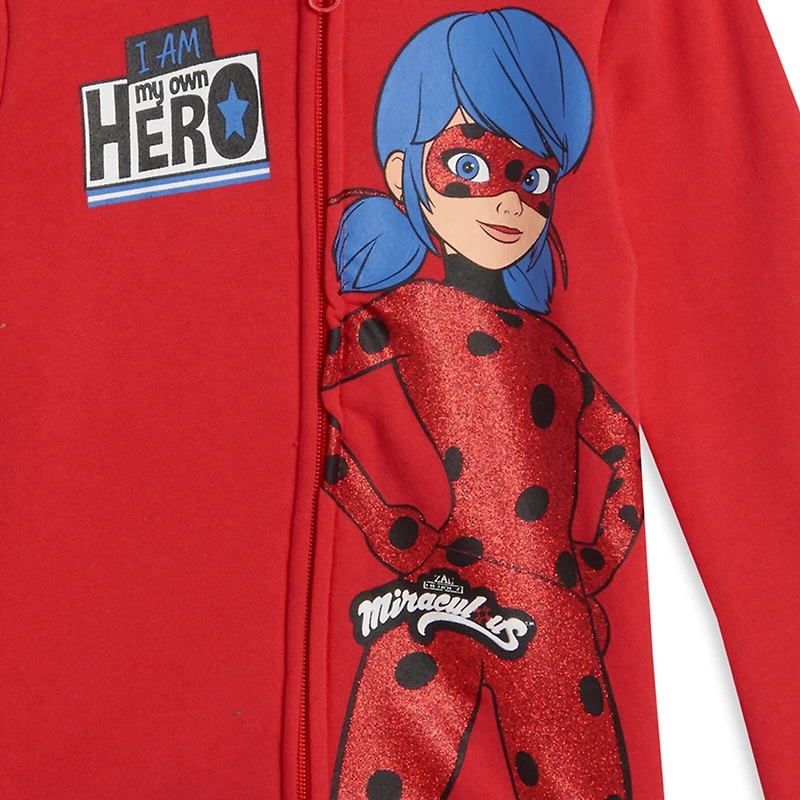 Miraculous Girls Ladybug Zip Up Hoodie