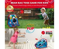 Shark Frenzy | 2-in-1 Bean Bag Toss Game for Kids | 5-Second Setup Toddler Party Games For Kids | Toddler Outdoor Games
