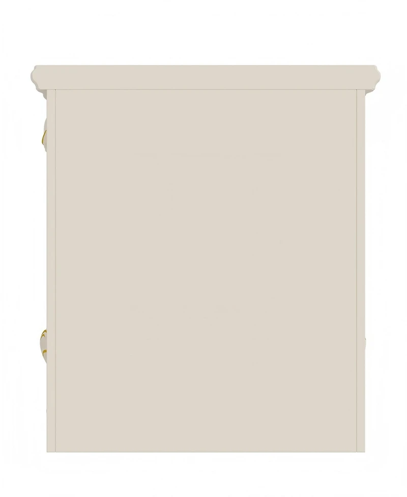 Homsee Rectangle White Wooden 1 Drawer Writing Desk