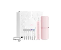 Wave Electric Toothbrush, Oscillation & Vibration Sonic Electric Toothbrush Pink + case + 6 brush heads