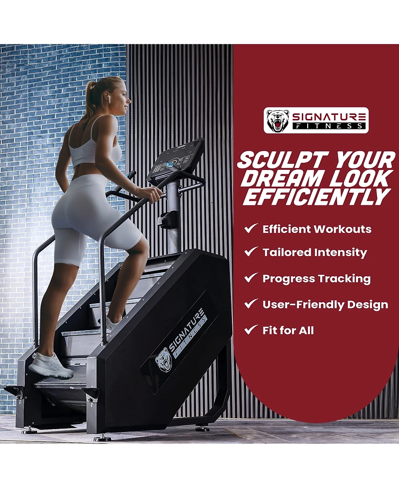 Signature Fitness Continuous Climber Gym Equipment Stair Stepper for Exercise