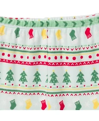 Gerber Baby Girls Holiday Family Pajamas Neutral Two Piece