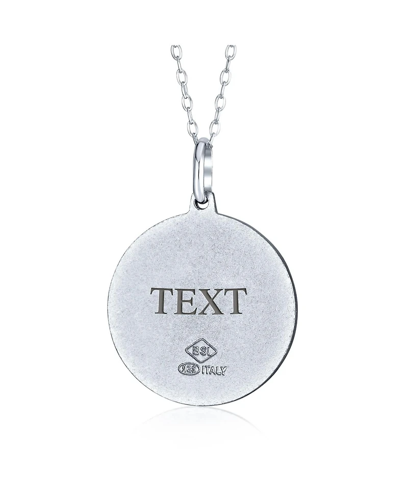Bling Jewelry Religious Medal Medallion Saint Joseph Patron of Peaceful Passing Pendant Necklace .925 Sterling Silver