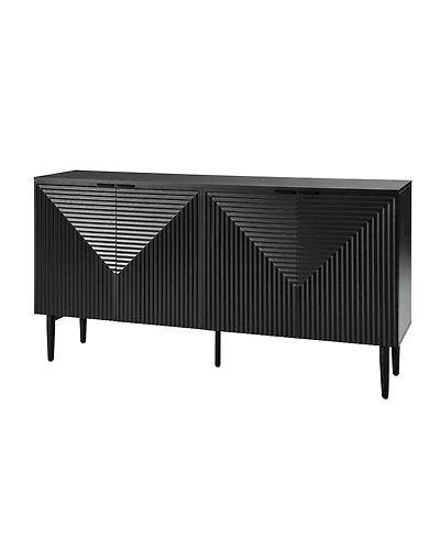 Hulala Home Samir Modern 63"Wide 4 Door Sideboard with Adjustable Shelf