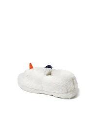 Dearfoams Girls Emery Critter Closed Back Animal Slipper