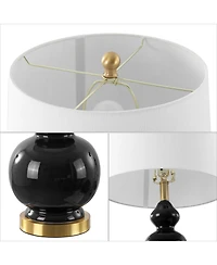 Jonathan Y Bowen Contemporary Transitional Ceramic Gourd Led Table Lamp