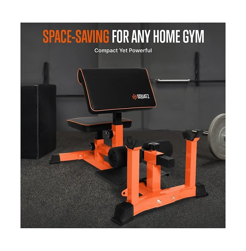 Squatz Multi-Function Sissy Squat Machine With Adjustable Squat Bench