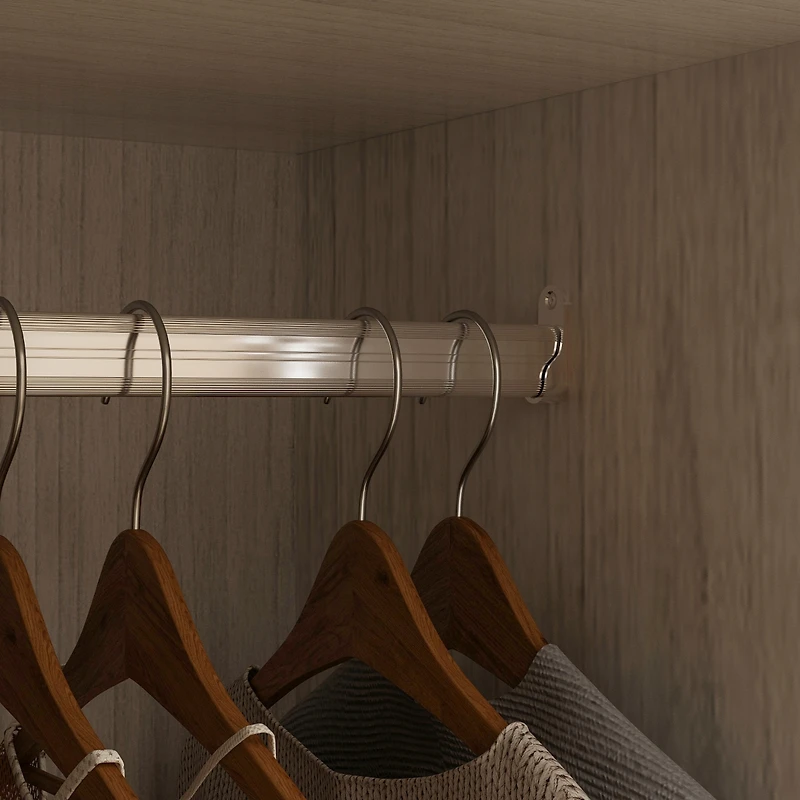 Homsee Black High Gloss Storage Organizer with 6 Mirrored Drawers