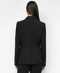 Dkny Women's Notch-Collar One-Button Long Sleeve Blazer Jacket