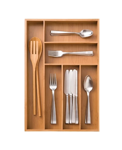 Seville Classics Bamboo Drawer Organizer Tray