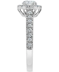 Diamond Halo Engagement Ring (1-1/4 ct. t.w.) in 18k White Gold