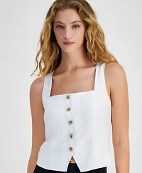 Bar Iii Women's Sleeveless Square-Neck Vest, Exclusively at Macy's