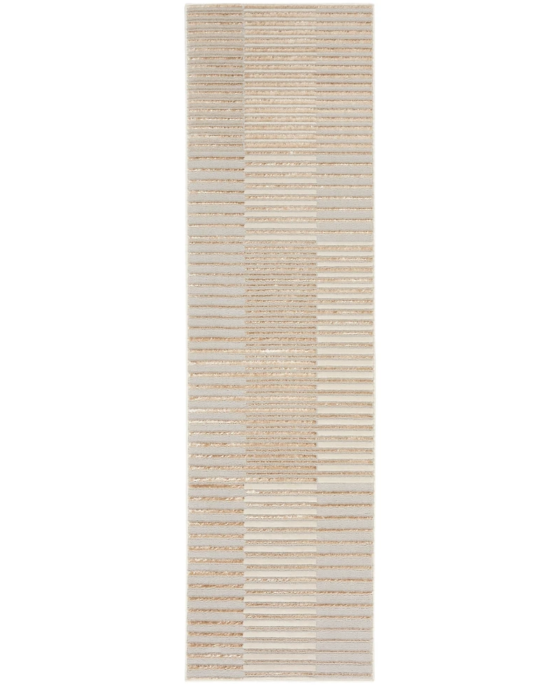 Nourison Home Brushstrokes BSK04 2'2"x7'6" Runner Area Rug