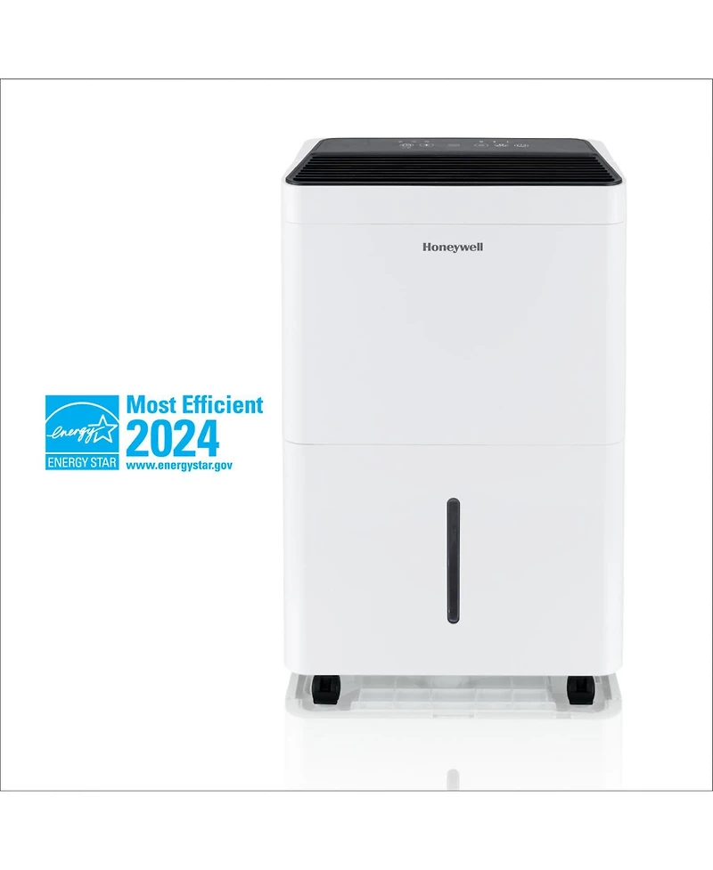 Honeywell 2024 New! 50-Pint Energy Star Dehumidifier for 4,000 Sq Ft – Laundry Mode, Auto-Comfort Mode & Thermal Overload Protection, TPFIT50WK