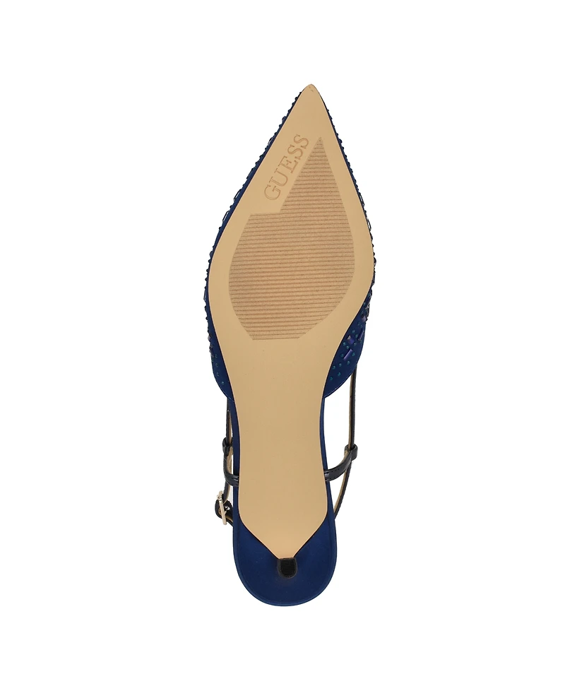 Guess Women's Jessyn Kitten Heel Mules
