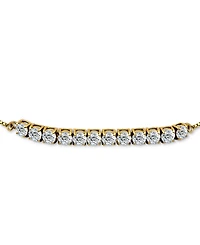 Giani Bernini Cubic Zirconia Curved Bar Bolo Bracelet, Created for Macy's