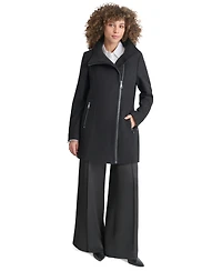 Dkny Women's Asymmetrical Zip Coat