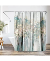 71x74 Shower Curtain - Colorful Abstract Design - Dewy Iii by Pi Creative Art