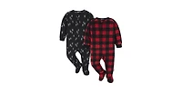 Gerber Toddler Boys Footed Blanket Sleepers, 2-Pack
