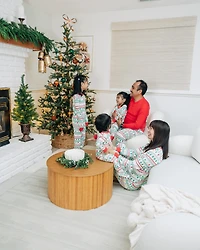 Gerber Girls Holiday Family Pajamas Neutral Two Piece