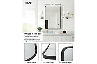 gaomon Bathroom Mirror, Aesthetically Pleasing and Versatile 24 x 36 Inch Vanity Mirror for Over Sink, Available in Varied Sizes, Hangs Horizontally o
