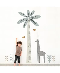 Lambs & Ivy Jungle Adventure Tree with Giraffe Wall Decal Kids Growth Chart