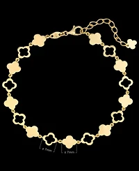 Devata Clover Chain Bracelet in 14K Gold, 6.5 in adj to 7.5 in, approx. 5.8 grams