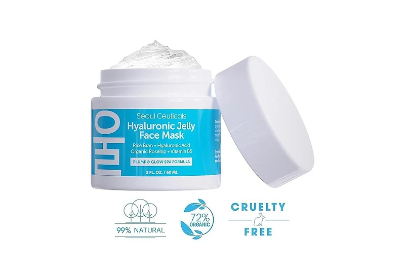 Seoul Ceuticals Korean Skin Care Hyaluronic Acid Jelly Face Mask K Beauty Skincare