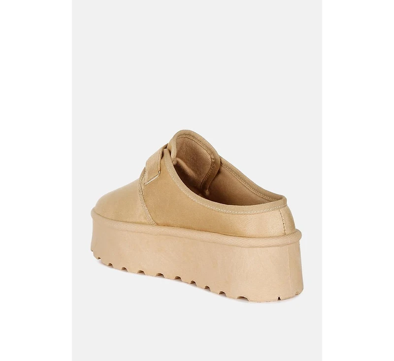 Ryeson Buckle Strap Platform Classic Slip-On