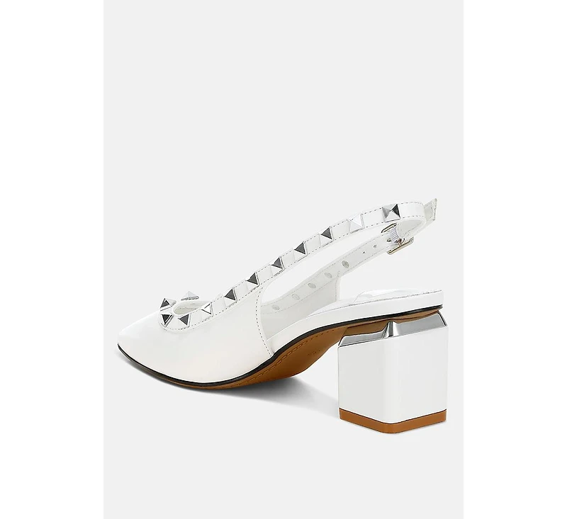 Hiral Stud Embellished Slingback Sandals Women