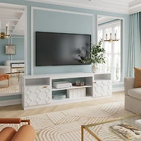 Elegant Multifunctional Tv Stand with Ample Storage and Stylish Design