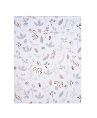 Lambs & Ivy Treetop Fox Woodland/Forest Minky/Faux Shearling Fleece Baby Blanket