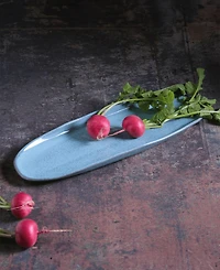 Porto Brasil 14.17" Stoneware Large Shallow Oval Platters, Set of 4