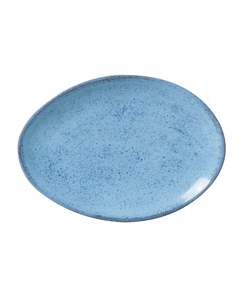 Porto Brasil Stoneware Oval Dessert Plates, Set of 6