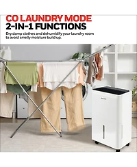Honeywell 2024 New! 50-Pint Energy Star Dehumidifier with Pump for 4,000 Sq Ft – Laundry Mode, Auto-Comfort Mode & Thermal Overload Protection,