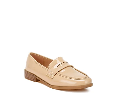 London Rag Mogul Penny Strap Detail Womens Loafer