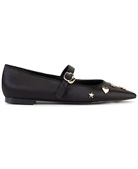 Karl Lagerfeld Paris Women's Veyda Mary Jane Pointed Toe Flats