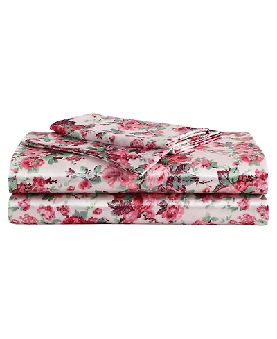 Betsey Johnson Satin 3-Pc. Sheet Set, Twin