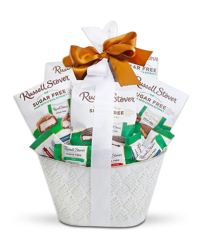 Alder Creek Gift Baskets Russell Stover Sugar Free Chocolate Gift Basket, 6 Piece