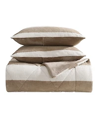 Closeout! Nautica Lawndale Twill Plush 3-Pc. Comforter Set