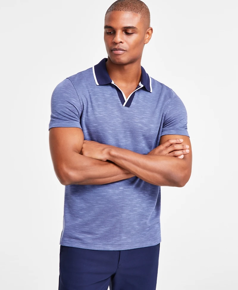 Alfani Men's Johnny Collar Polo, Created for Macy's