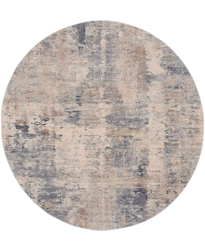 Nourison Home Rustic Textures RUS05 5'3"x5'3" Round Area Rug