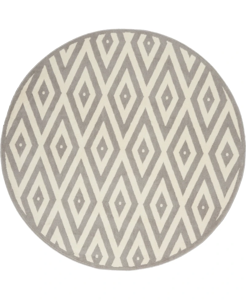 Nourison Home Grafix GRF18 5'3"x5'3" Round Area Rug