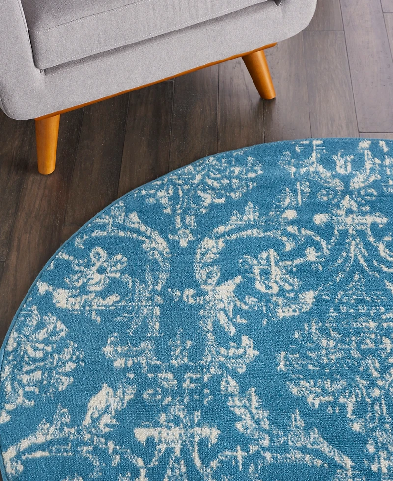 Nourison Home Jubilant JUB09 5'3"x5'3" Round Area Rug
