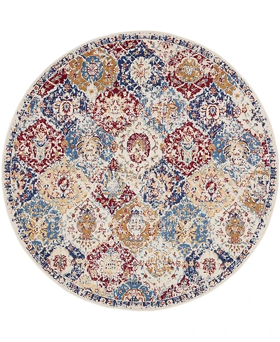 Nourison Home Grafix GRF31 5'3"x5'3" Round Area Rug