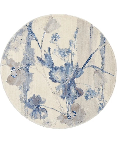 Nourison Home Somerset ST18 3'6"x3'6" Round Area Rug